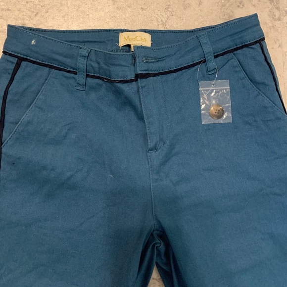 BRAND NEW! Teal ModCloth Trousers, Size Medium - Picture 2 of 3